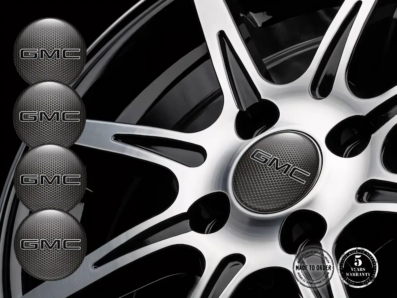 GMC Rademblem Ausgabe Premium Gewölbte Aufkleber